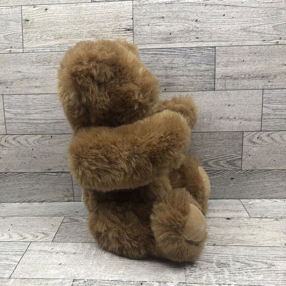 Vermont Teddy Bear Company Brown Bear Plush Jointed Handmade Stuffed Animal - Picture 5 of 8